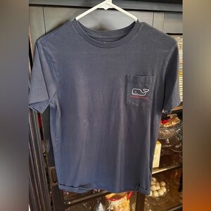 Vineyards Vines Vintage Holiday Christmas shirt  sleeve  t-shirt Navy. Boys L